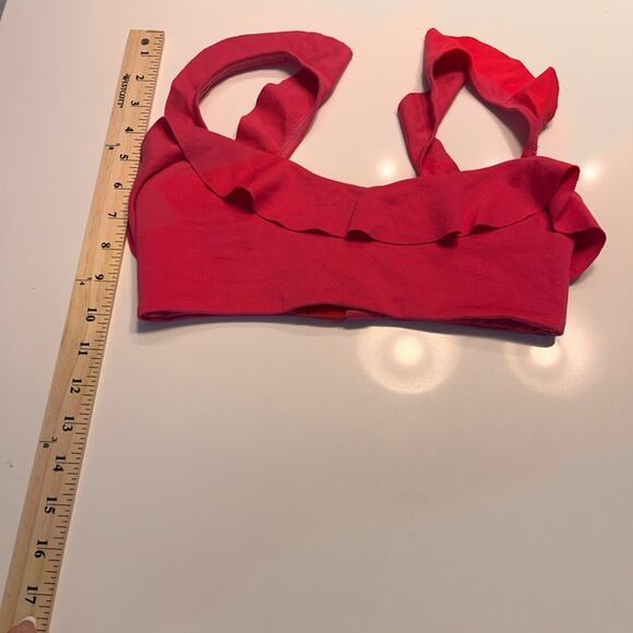 Majorelle Olga Ruffle Crop Top in Magenta XS - Picture 10 of 10